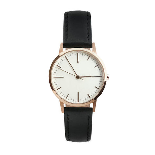 Rose Gold & Black Womens fte3015 Timepiece - Freedom To Exist - Luxury Unbranded Minimalist Watches