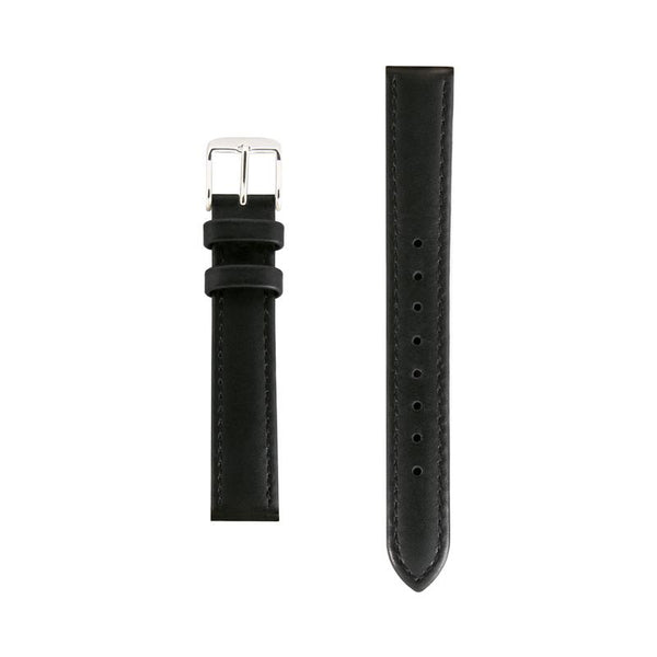 18mm - Black Italian Leather Large Watch Strap - Image 3