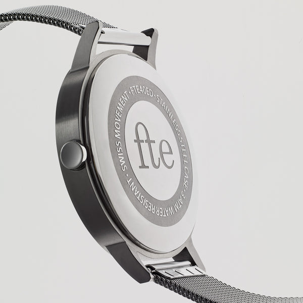 40mm Watch - Silver Milanese Mesh - Freedom To Exist