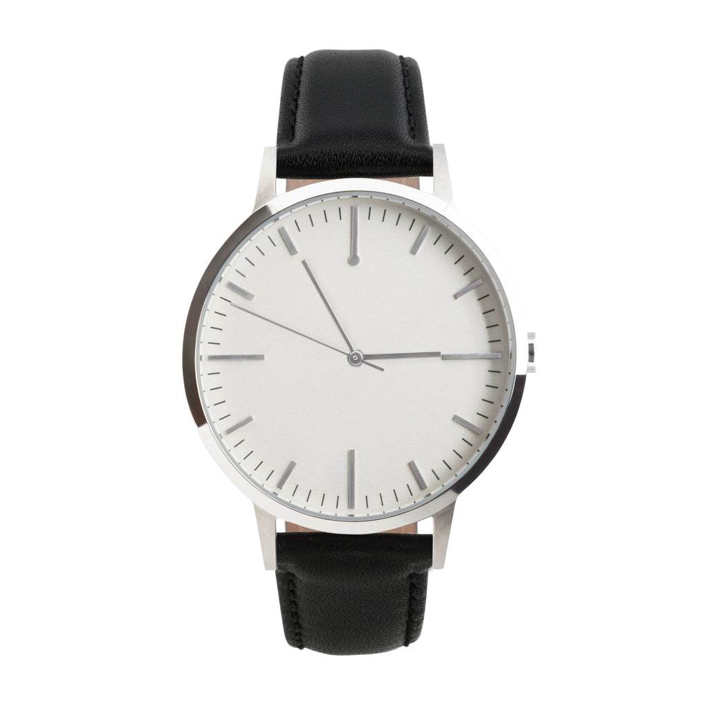 4208 | Silver & Black Watch