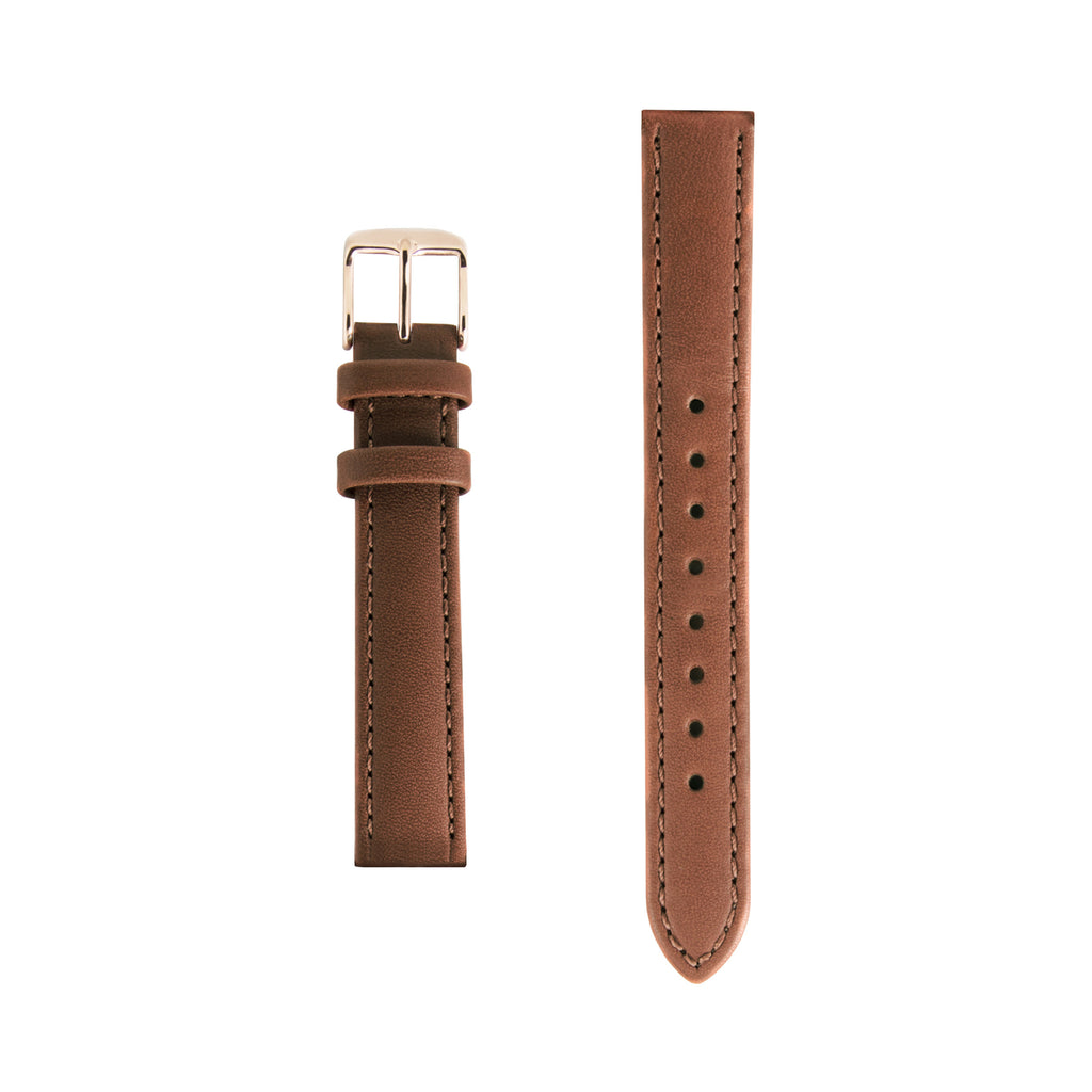 15mm Tan Italian Leather Small Watch Strap